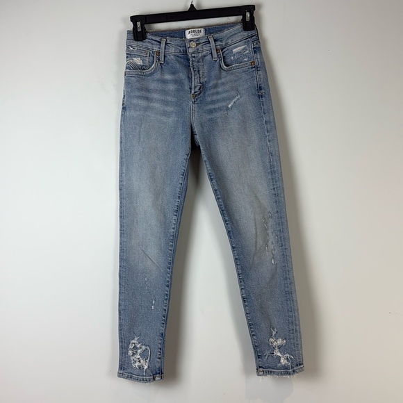 Agolde Sophie High Rise Skinny Crop Jeans in Vertigo Size 23 - Picture 2 of 10